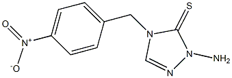 1-Amino-4-(p-nitrobenzyl)-1H-1,2,4-triazole-5(4H)-thione Struktur