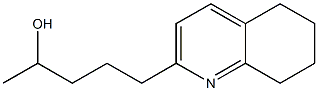 5,6,7,8-Tetrahydro-2-(4-hydroxypentyl)quinoline Struktur