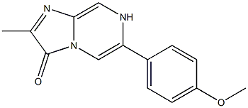 6-(4-Methoxyphenyl)-2-methylimidazo[1,2-a]pyrazin-3(7H)-one Struktur