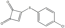 3-(4-Chlorophenylthio)-3-cyclobutene-1,2-dione Struktur