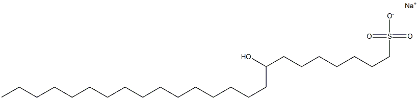 8-Hydroxytetracosane-1-sulfonic acid sodium salt Struktur