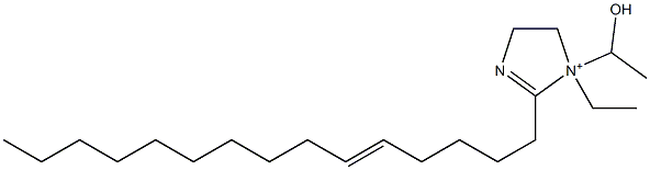 1-Ethyl-1-(1-hydroxyethyl)-2-(5-pentadecenyl)-2-imidazoline-1-ium Struktur