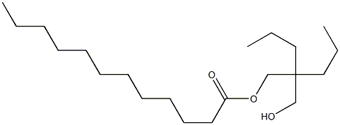 Dodecanoic acid 2-(hydroxymethyl)-2-propylpentyl ester Struktur