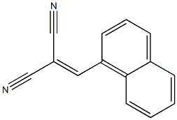 [(Naphthalene-1-yl)methylene]malononitrile Struktur