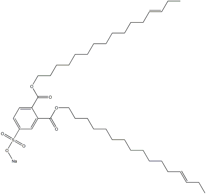 4-(Sodiosulfo)phthalic acid di(13-hexadecenyl) ester Struktur