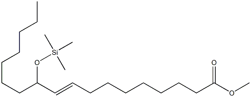 11-(Trimethylsiloxy)-9-octadecenoic acid methyl ester Struktur