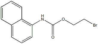 N-(1-Naphtyl)carbamic acid 2-bromoethyl ester Struktur