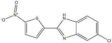 5-Chloro-2-[5-nitrothiophen-2-yl]-1H-benzimidazole Struktur