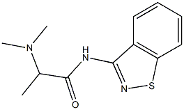 N-(1,2-Benzisothiazol-3-yl)-2-(dimethylamino)propanamide Struktur