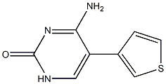 5-(3-Thienyl)-4-aminopyrimidin-2(1H)-one Struktur