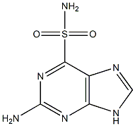 2-Amino-9H-purine-6-sulfonamide Struktur