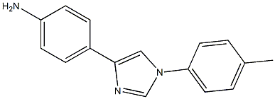 4-[1-[4-Methylphenyl]-1H-imidazol-4-yl]aniline Struktur