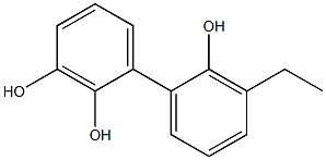 3'-Ethyl-1,1'-biphenyl-2,2',3-triol Struktur