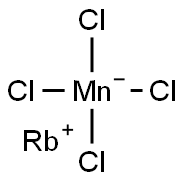 Rubidium tetrachloromanganate Struktur