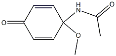 4-Acetylamino-4-methoxy-2,5-cyclohexadien-1-one Struktur