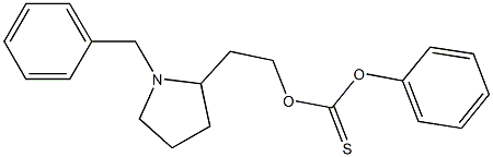 Thiocarbonic acid O-[2-(1-phenylmethylpyrrolidin-2-yl)ethyl]O-phenyl ester Struktur