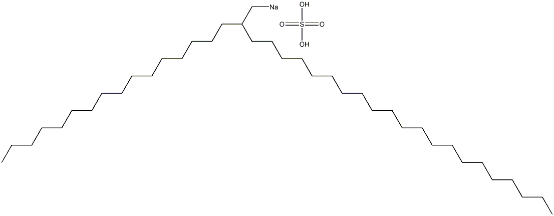 Sulfuric acid 2-hexadecyltricosyl=sodium salt Struktur