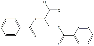 (+)-2-O,3-O-Dibenzoyl-L-glyceric acid methyl ester Struktur