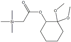 Trimethylsilylacetic acid 2,2-dimethoxycyclohexyl ester Struktur