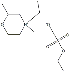 4-Ethyl-2,4-dimethylmorpholinium ethyl sulfate Struktur