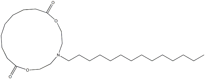 5-Tetradecyl-5-aza-2,8-dioxacyclohexadecane-1,9-dione Struktur