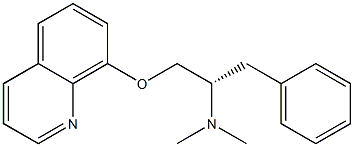 (1S)-1-(Quinolin-8-yloxymethyl)-N,N-dimethyl-2-phenylethanamine Struktur