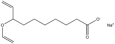 8-Ethenyloxy-9-decenoic acid sodium salt Struktur