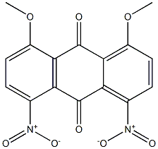 1,8-Dimethoxy-4,5-dinitroanthraquinone Struktur