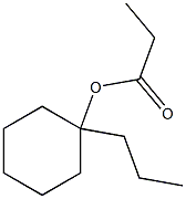 Propionic acid 1-propylcyclohexyl ester Struktur