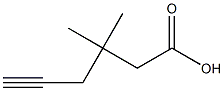 3,3-Dimethyl-5-hexynoic acid Struktur