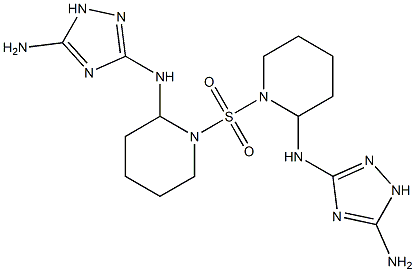 [(5-Amino-1H-1,2,4-triazol-3-yl)amino]piperidino sulfone Struktur