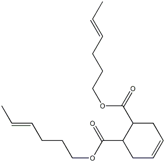 4-Cyclohexene-1,2-dicarboxylic acid bis(4-hexenyl) ester Struktur