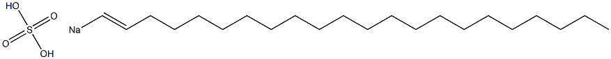 Sulfuric acid 1-docosenyl=sodium salt Struktur