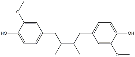 4,4'-(2,3-Dimethylbutane-1,4-diyl)bis(2-methoxyphenol) Struktur