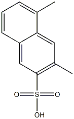 3,5-Dimethyl-2-naphthalenesulfonic acid Struktur