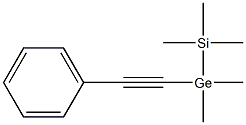 Dimethyl(phenylethynyl)(trimethylsilyl)germane Struktur