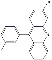 9-(3-Methylphenyl)-3-hydroxyacridine Struktur