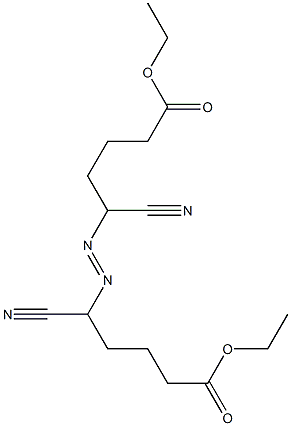 5,5'-Azobis(5-cyanovaleric acid)diethyl ester Struktur