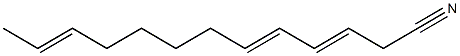 3,5,11-Tridecatrienenitrile Struktur