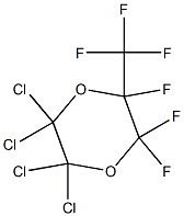 2,3,3-Trifluoro-5,5,6,6-tetrachloro-2-(trifluoromethyl)-1,4-dioxane Struktur