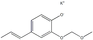 Potassium 2-(methoxymethoxy)-4-(1-propenyl)phenolate Struktur