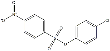 4-Nitrobenzenesulfonic acid 4-chlorophenyl ester Struktur