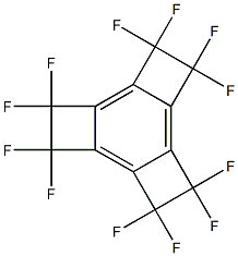 Dodecafluoro-1,2:3,4:5,6-triethanobenzene Struktur