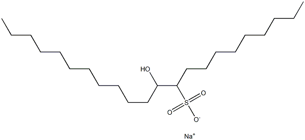 11-Hydroxydocosane-10-sulfonic acid sodium salt Struktur