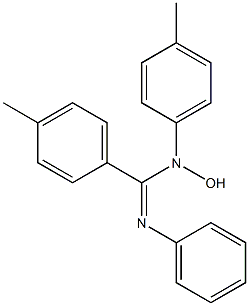 N-Hydroxy-N-(p-tolyl)-N'-phenyl-4-methylbenzamidine Struktur