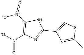 2-(2-Methylthiazol-4-yl)-4,5-dinitro-1H-imidazole Struktur