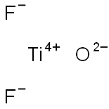 Titanium(IV) difluorideoxide Struktur