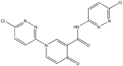 1,N-Bis(6-chloropyridazin-3-yl)-1,4-dihydro-4-oxopyridine-3-carboxamide Struktur