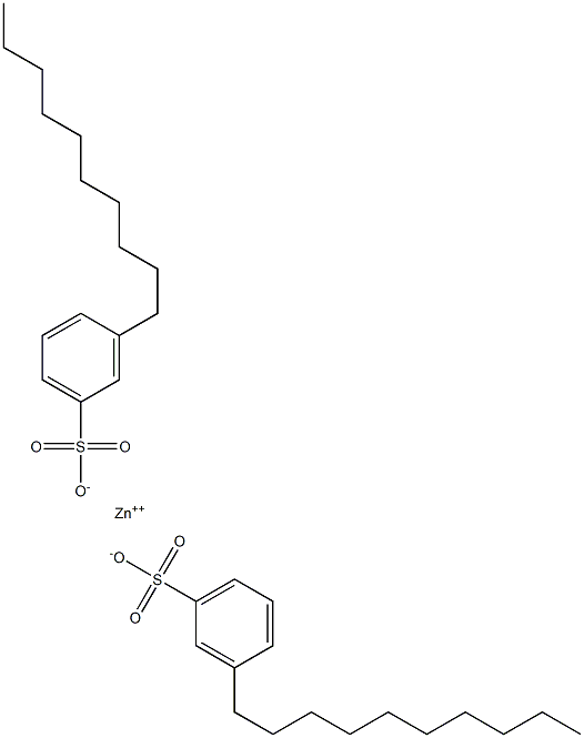 Bis(3-decylbenzenesulfonic acid)zinc salt Struktur