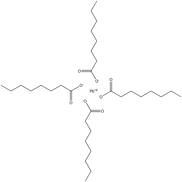 Tetraoctanoic acid lead(IV) salt Struktur